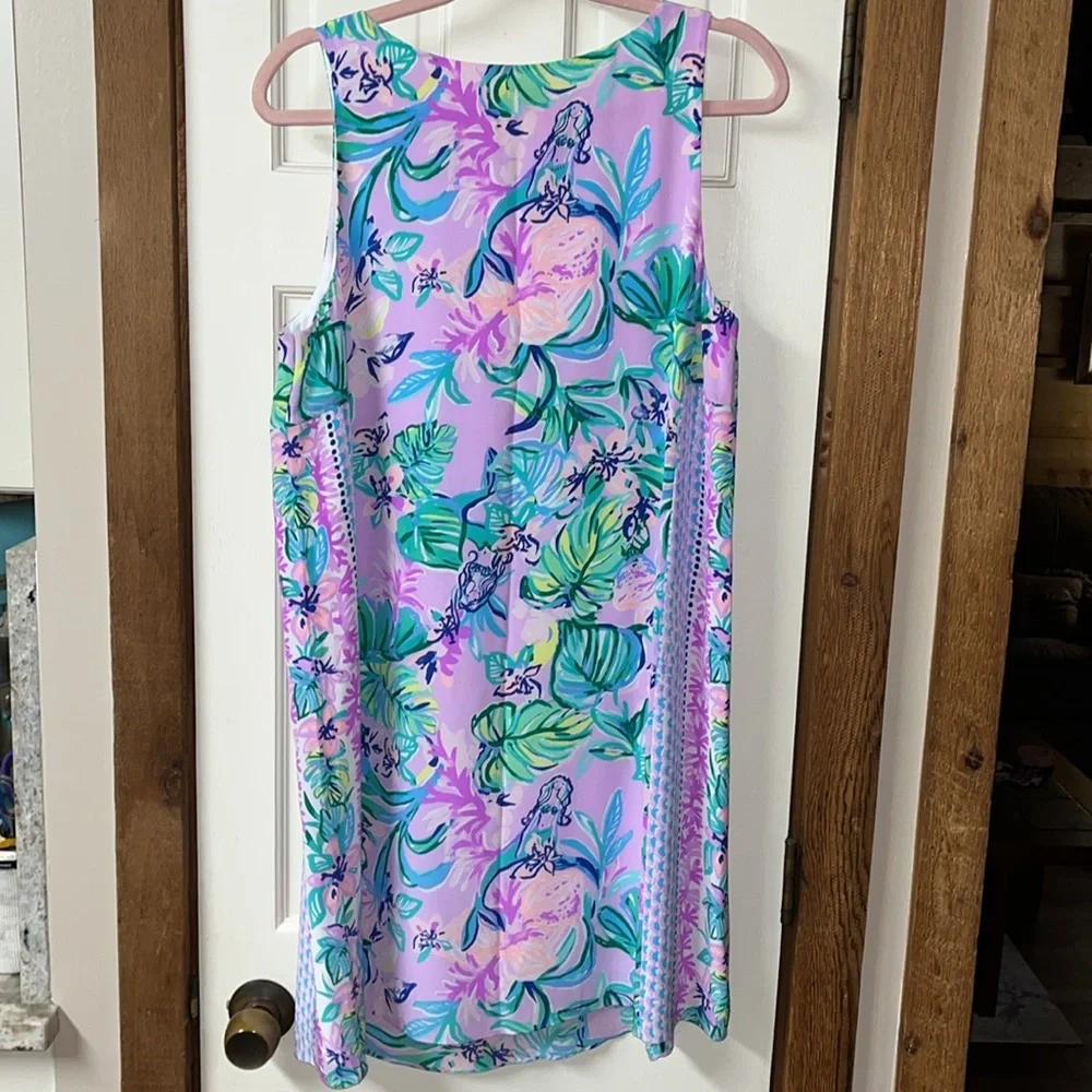 NWT silk Lilly Pulitzer Jackie dress size Large - Picture 4 of 4